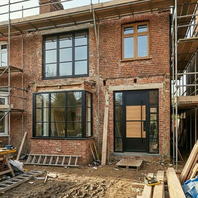 Ramen en voordeur afgestemd op karakterwoning