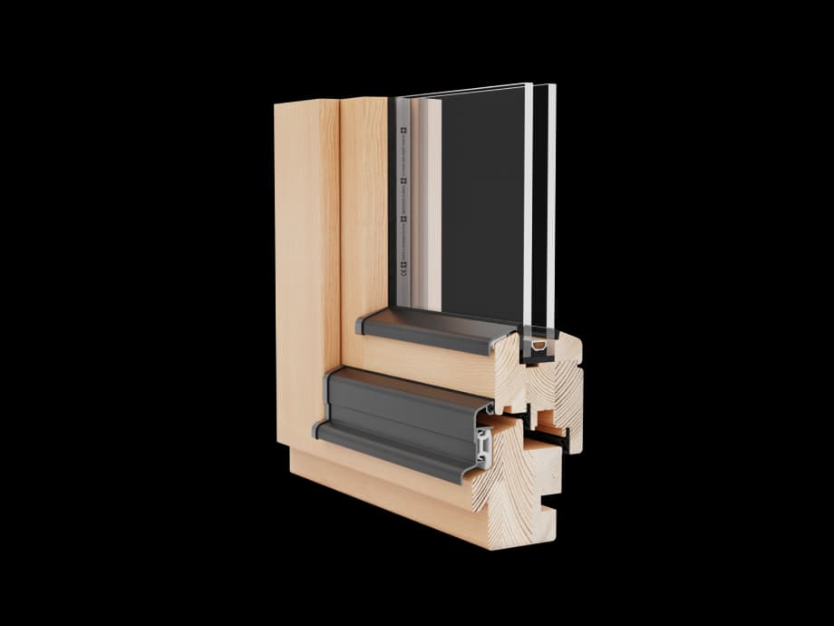 Houten raamprofielen uit het leveranciergamma