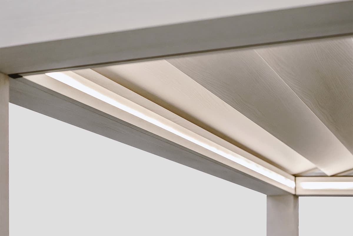 Vrijstaande pergola-opstelling uit het leveranciergamma